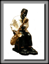joueur de saxo baryton de jazz